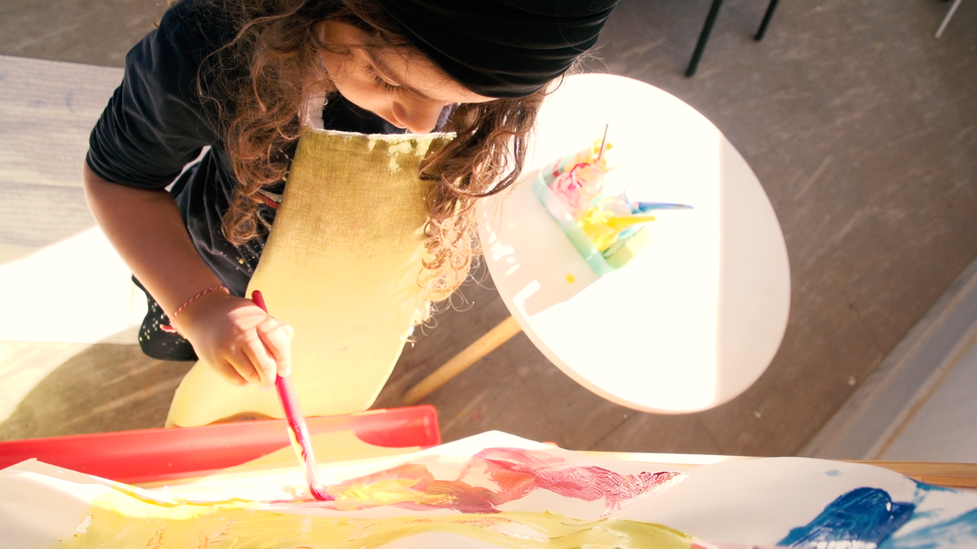 Children in Montessori environment